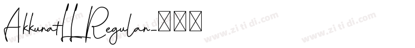 AkkuratLL Regular字体转换